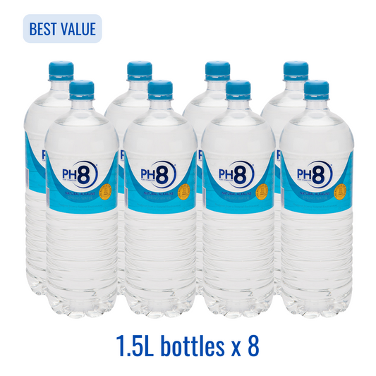 8 x 1.5L Bottles PH8 Alkaline Water