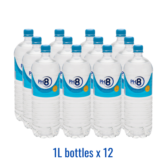 12 x 1L Bottles PH8 Alkaline Water