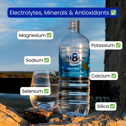 12 x 1L Bottles PH8 Alkaline Water